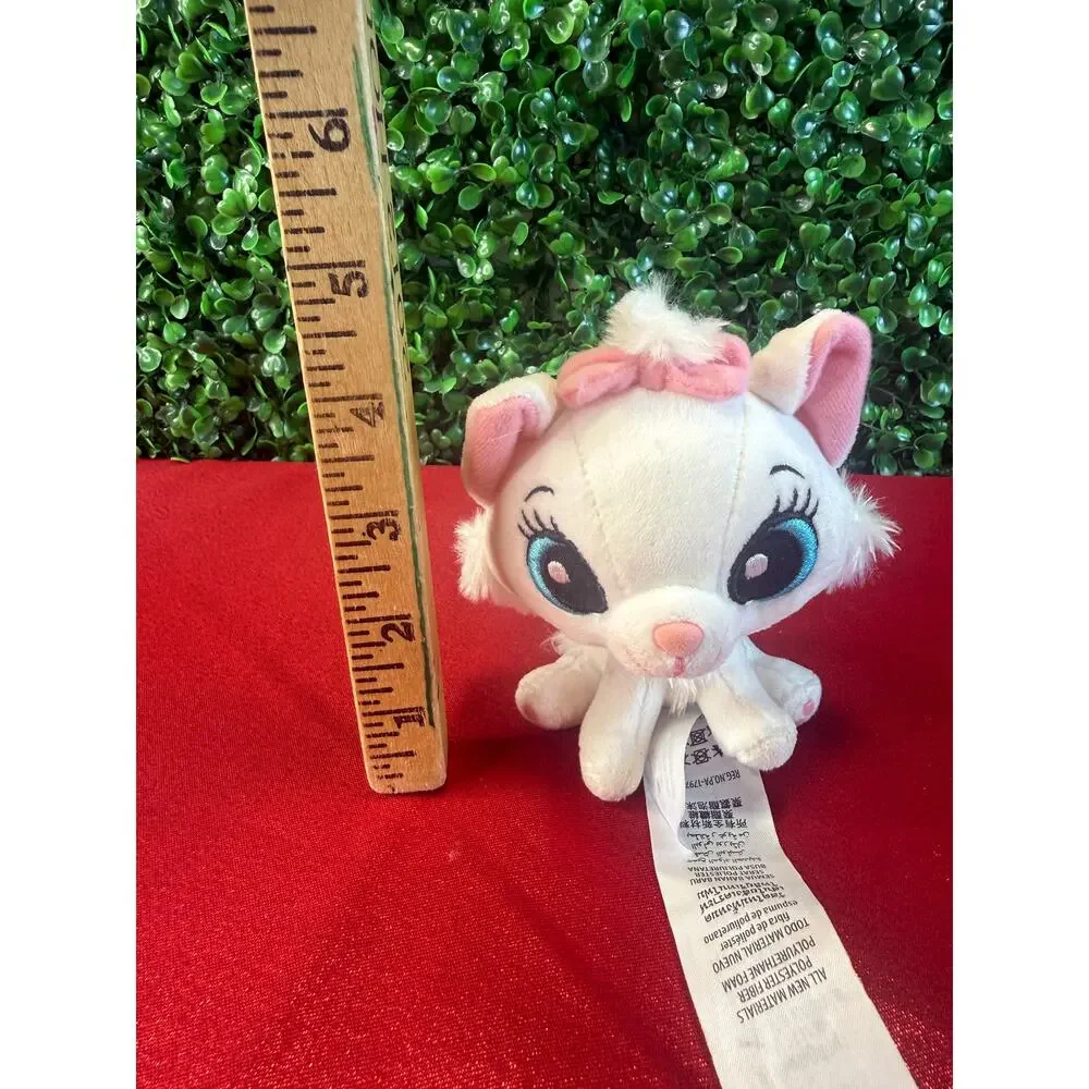 Disney Parks Marie Plush Keychain Aristocats Pink Bow Blue Eyes Backpack Clip